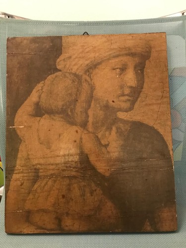 Quadro antico madre con - quadro,