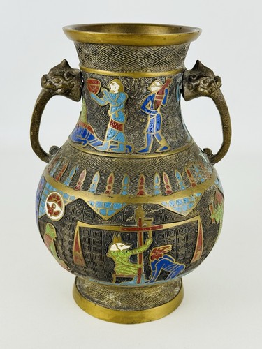 Vaso giapponese bronzo - vaso,