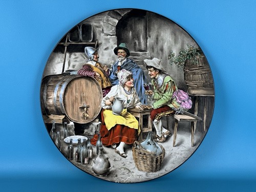 Antico grande piatto parata - grande,