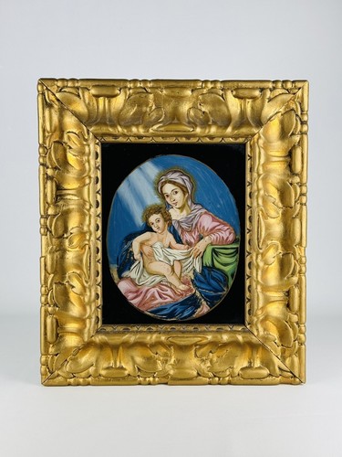 Antico quadro dipinto - dipinto, madonna