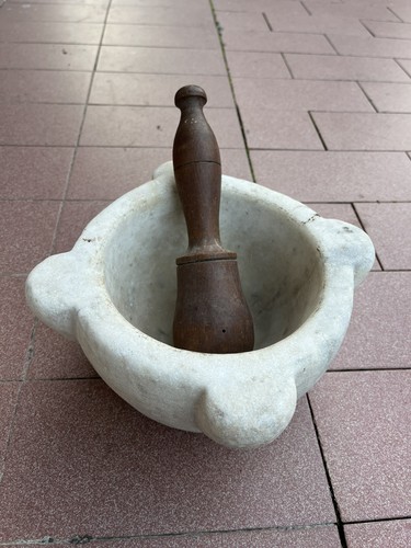 Mortaio marmo antico - mortaio, in