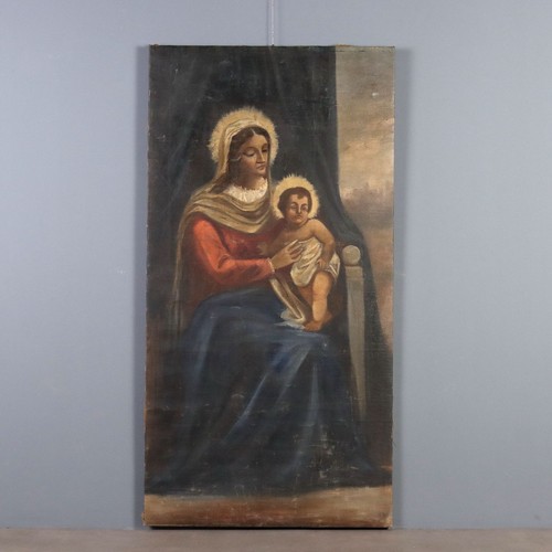 Dipinto antico madonna con - antico,