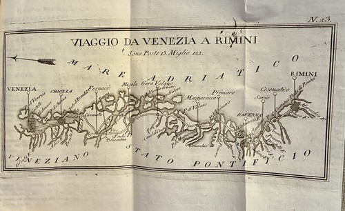 Mappa cartina epoca antica - d’epoca,