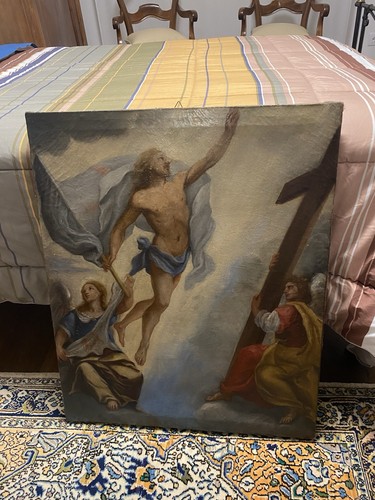 Antico quadro olio tela - olio,