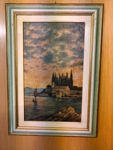 Quadro antico lago - lago, di
