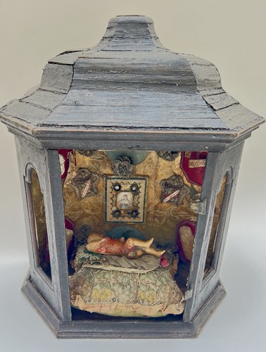 Antico reliquiario con - , bambino