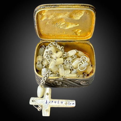 Antica scatola argento 800 - scatola,