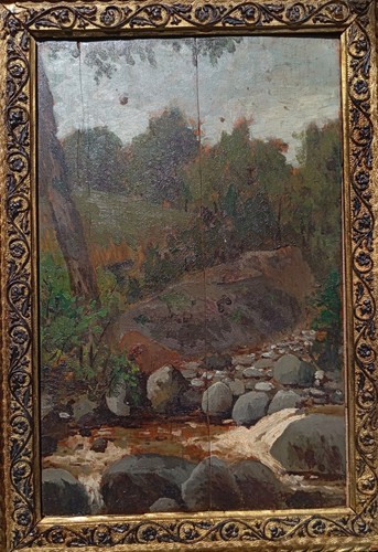 Dipinto olio tavola - dipinto, ad