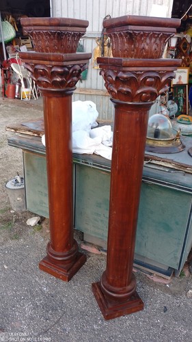 Coppia antiche colonne in - di,