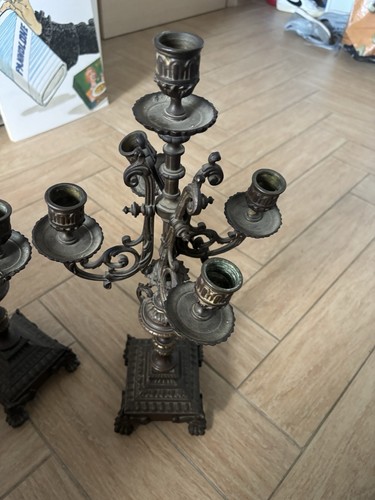 Candelabro bronzo antico - , 5
